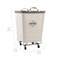 Seville Classics Heavy-Duty Rolling Laundry Hamper, 18.25" W x 18.25" D x 27.5" H